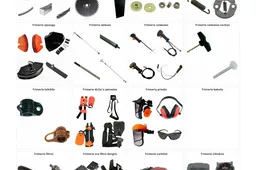 Trimerio dalys, kurios užtikrina patogų darbą ir sumažina vibracijas