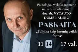 Alytiškiams – kraštiečio doc. dr. Vytauto Dumbliausko paskaita „Politika kaip žmonių veiklos forma“
