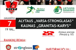 „Varsa-Stronglasas“ sieks įrodyti, kad jiems lygių rankinio lygoje nėra ir naujame sezone (ATNAUJINTA)