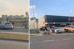 Prie „Promo“ partrenktas dviratininkas