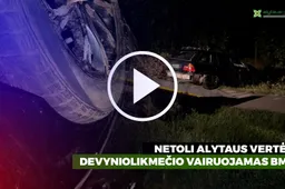 Netoli Alytaus vertėsi devyniolikmečio vairuojamas BMW