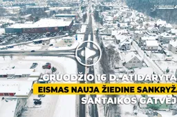 Alytuje atidaryta nauja žiedinė sankryža