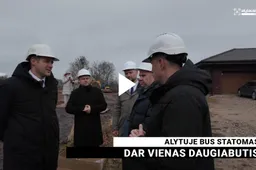 Alytuje statomas dar vienas daugiabutis