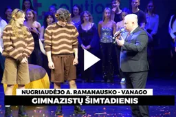 Nugriaudėjo A. Ramanausko - Vanago gimnazistų šimtadienis