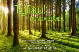 Kovo 20-ąją Rotušės aikštėje  – Žemės dienai skirtas renginys „Tyliau! Bunda Žemė...“
