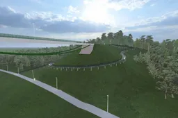 Prie Baltosios rožės tilto planuojamas serpantininis nusileidimo ir pakilimo takas