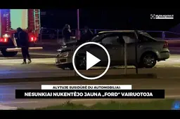 Alytuje susidūrė du automobiliai: nesunkiai nukentėjo jauna „Ford“ vairuotoja