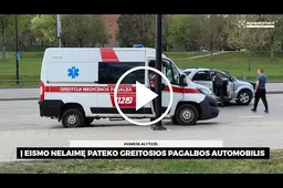 Avarija Alytuje: į įvykį pateko greitosios pagalbos automobilis