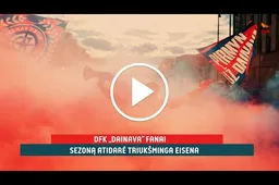 DFK „Dainava" fanai sezoną atidarė triukšminga eisena, bet pergalės dainaviškiai vis dar neiškovojo