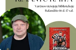 Rimantas Kmita lankysis Varėnos viešojoje bibliotekoje