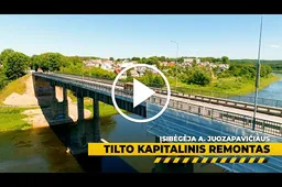 A. Juozapavičiaus tilto remontas: darbai vyksta sparčiai