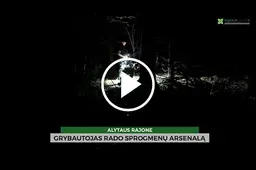Grybautojas rado sprogmenų arsenalą