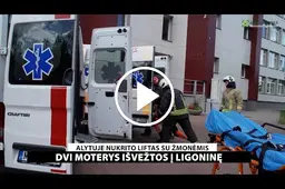 Nelaimė: Alytaus profesinio rengimo centre nukrito liftas su jame esančiais žmonėmis /VIDEO