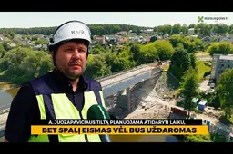A. Juozapavičiaus tiltas atidaromas, bet tik trumpam: spalį eismas vėl bus stabdomas