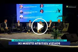Alytaus verslo forume – nuo dirbtinio intelekto iki miesto ateities vizijos