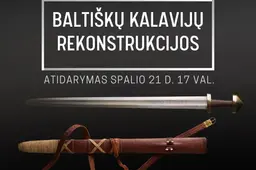 Adomo Sviklo parodos „BALTIŠKŲ KALAVIJŲ REKONSTRUKCIJOS“ atidarymas