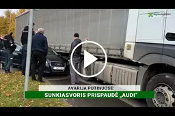 Sunkiasvoris prispaudė „Audi“