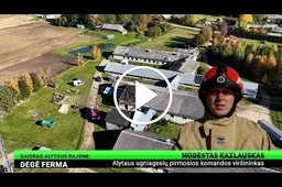 Alytaus r. kilo gaisras gyvulių fermoje