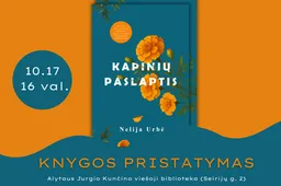 Nelijos Urbės romano „Kapinių paslaptis“ pristatymas