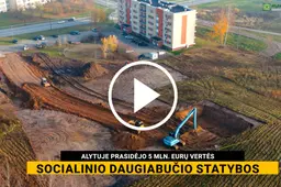 Alytuje prasidėjo 5 mln. eurų vertės socialinio daugiabučio statybos