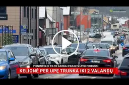 Vienintelio tilto darbai paralyžiavo Prienus: kelionė per upę trunka iki 2 valandų