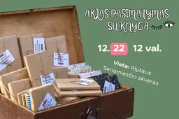 Alytaus Jurgio Kunčino viešoji biblioteka kviečia į šventinį „Aklą pasimatymą su knyga“!