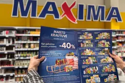 Nuo penktadienio „Maximoje“ – 40 proc. nuolaida ilgo galiojimo maisto prekėms*: siaus „Maisto krautuvė“