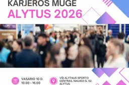 Alytus kviečia: pirmą kartą Pietų Lietuvoje – Studijų ir karjeros mugė 2026