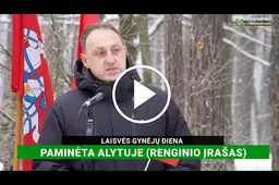 Laisvės gynėjų diena paminėta Alytuje (RENGINIO ĮRAŠAS)