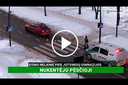 Eismo nelaimė pėsčiųjų perėjoje prie Jotvingių gimnazijos