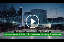 Simbolinis atsisveikinimas su Alytaus ledo arena – čiuožė Lietuvos jaunių čempionė