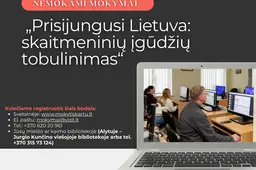 Nauji metai, nauji įgūdžiai! Bibliotekoje tęsiasi projekto „Prisijungusi Lietuva“ mokymai