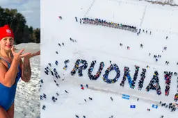 Alytiškės Živilės Balevičienės iniciatyva – Lietuvos rekordas – 563 žmonės ir žodis RUONIAI!