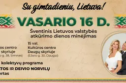Kviečiame kartu švęsti Lietuvos valstybės atkūrimo dieną Alytaus rajone!