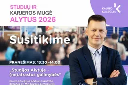 Alytus ruošiasi Studijų ir karjeros mugei: Kauno kolegija kviečia susitikti ir atrasti galimybes arčiau namų