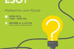 ESO vyksta į regionus: atsakymai ir informacija Alytaus krašto gyventojams ir verslininkams jau šią savaitę