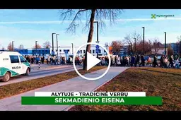 Verbų sekmadienį - procesija iš šv. Benedikto gimnazijos į Šv. Kazimiero bažnyčią
