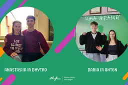 „Rekomenduočiau gyventi Lietuvoje, nes čia labai geri žmonės“. Pokalbis su ukrainiečiais gimnazistais per ilgąją pertrauką