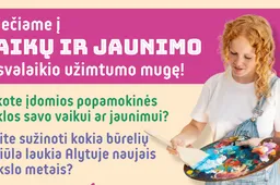 Svarstote, kokius būrelius norėtų išbandyti Jūsų vaikas? Alytuje vyks „Vaikų ir jaunimo laisvalaikio užimtumo mugė“