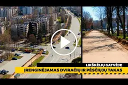 Likiškėlių gatvėje įrenginėjamas dviračių ir pėsčiųjų takas
