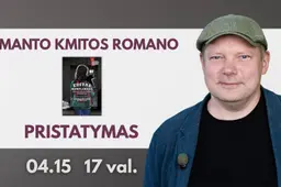 Rimanto Kmitos romano „Editas kompleksas. Normalūs žmones nesišypsa“ pristatymas