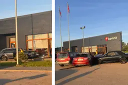 Per plauką nuo tragedijos Alytaus rajone: į kavinės vitriną įskriejęs „Audi“ išgąsdino vakarieniavusius lankytojus
