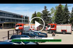 Vienoje Alytaus gamyklų – gausios ugniagesių pajėgos