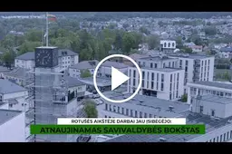 Rotušės aikštėje darbai jau įsibėgėjo: atnaujinamas savivaldybės pastatas