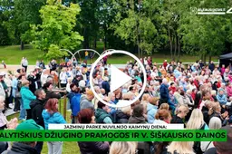Jazminų parke nuvilnijo Kaimynų diena: alytiškius džiugino pramogos, mokslo šou ir V. Šiškausko dainos