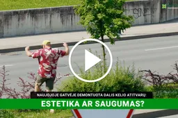 Naujojoje gatvėje demontuota dalis kelio atitvarų: estetika ar saugumas?