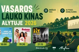 Vasaros lauko kinas Alytuje 2026