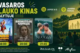Jaunimo parke – nemokamas vasaros lauko kino vakaras