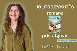 Jolitos Zykutės romano „Drugelis, arba 69 iš 2 nesidalija“ pristatymas