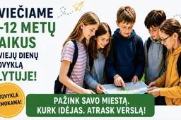 7–12 metų vaikai kviečiami į nemokamą stovyklą Alytuje
